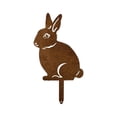 thumbnail image 2 of OEFNTAC Antique-Finish Metal Bunny Stake Weather-Resistant Garden Insert Iron Art Accent Rust Patina Whimsy Lawn Decoration for Outdoor Seasonal Display 11.81in, 2 of 6