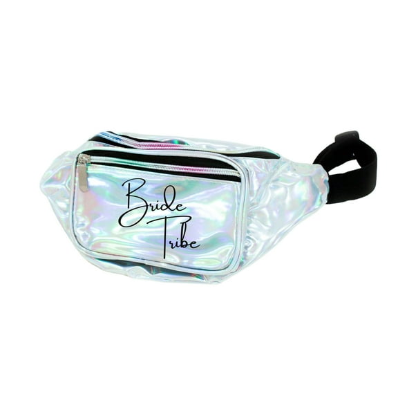 Bride Tribe Silver Holographic Metallic Fanny Pack