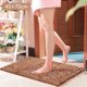 thumbnail image 2 of Alfombras de baño Dainzusyful, accesorios de baño, alfombra de baño color champán, absorbente, suave, cómoda, peluda, duradera, gruesa, lavable a máquina, reutilizable., 2 of 8