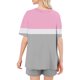 thumbnail image 3 of Conjunto de Pijama de las Mujeres de Moda Casual Color Sólido Manga Corta Cuello Redondo Top Y Pantalones, 3 of 6