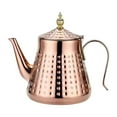 thumbnail image 1 of Lipstore Stainless Steel Tea Kettle Blooming Loose Leaf Tea Maker for Small Gathering 1.3L, 1 of 8