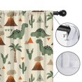 thumbnail image 4 of Blackout Kids Curtains,Beige Dinosaurs Volcanoes Pattern Childrens Insulated Curtains Set Of 2,Bedroom Essentials,Toddler Room Decor 52"x63", 4 of 5