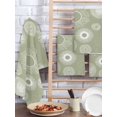 thumbnail image 2 of Geometric Kitchen Dish Towels for Drying Dishes Set of 2, Abstract Sage Green White Boho Circle Dot Waffle Weave Microfiber Hand Tea Bathroom Towels Quick Dry & Absorbent Towel 15.7x23.6, 2 of 7