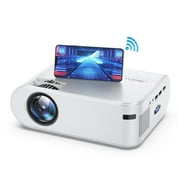 Yaber Buffalo U2 HIFI Stereo Projector with 720P Resolution, WiFi Wireless Screen Mirroring, Zoom Function, Portable Home & Outdoor Projector,White