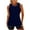 Navy, variant on VBVC Swimsuits for Women Two Piece Bathing Suits High Neck Tankini Tops with Bikini Bottom