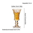 thumbnail image 4 of Round Shot Glasses, Lead Free Glass, Clear Shot Glass with Heavy Base, 4 of 5