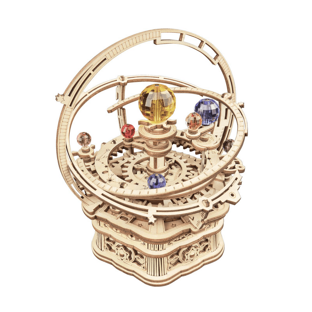 ROKR 3D Wooden Puzzles Mechanical Music Box Kits Creative Gift for Kids on Birthday/Christmas