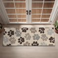 thumbnail image 2 of Paw Print Door Rugs,Washable Non Slip Door Mats Indoor,Decorative Door Mats,Entry Mat Indoor for Entrance,Bedroom,Kitchen,Bathroom,16"x47", 2 of 6