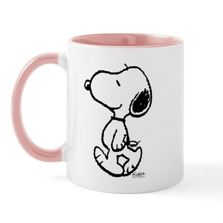 

CafePress - Peanuts Snoopy Mugs - 11 oz Ceramic Mug - Novelty Coffee Tea Cup