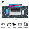 thumbnail image 5 of Long Mouse Pads for Desk,Pioneer Flower Floral Print Pattern Desk Mats on Top Of Desks, Desk Mouse Pad Extra Large with 3mm Non-Slip Base and Stitched Edge for Gaming,Office,Work,Home 35.4"x15.7", 5 of 6