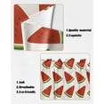 thumbnail image 5 of Swag Curtains, Summer Fruit Watermelon Slices Rod Pocket Kitchen Curtains Valances Tier Curtains Swag Valance Curtains for Bedroom Living Room 28" x 36", 2 Panels, 5 of 6