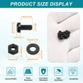 thumbnail image 2 of Uxcell 30 Ensembles M4x8mm Vis en Plastique Nylon Tête Ronde Boulons Phillips Écrous Hexagonaux Kit Assortiment de Rondelles, Fixations de Boulons à Filetage Complet pour Assemblage de Machine DIY, Noir, 2 of 7