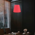 thumbnail image 4 of OULII Lamp Shades Square Red Fabric Lamp Shade for Home Decor 1Set, 4 of 5