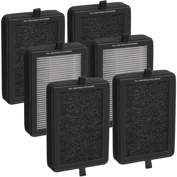 6 Pcs LV-H128 Replacement Filter For LEVOIT HEPA and Activated Carbon Filters