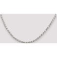 thumbnail image 5 of Sterling Silver 3.1mm Flat Rope Chain (16 X 3.1) Made In Italy qfc204-16, 5 of 5