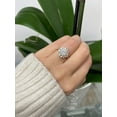 thumbnail image 3 of Lei - Moissanite Round and Marquise Cluster Lab Diamond Engagement Ring, 3 of 7