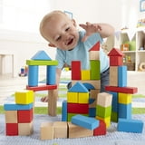 Hape Maple Wood Kids Building & Stacking Blocks, 50 Pieces - Walmart.com