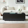 thumbnail image 7 of Evelyn&Zoe Paxton Modern Fiberboard Coffee Table, Black Grain, 7 of 7