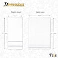thumbnail image 4 of Fete - Toallas desechables de mano para ba&ntilde;o, dise&ntilde;o plateado, 100 toallas de invitados con tacto de lino, servilletas formales para cena, aniversario y boda para mesas, habitaci, 4 of 6