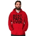 thumbnail image 3 of Best Papa Ever Worlds Greatest Dad Hoodie Hooded Sweatshirt Men Brisco Brands S, 3 of 5