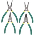 thumbnail image 1 of Juego de 4 alicates de anillo de presión de 7 pulgadas, juego de alicates de clip interno/externo de alta resistencia con mandíbula recta/doblada de acero CR-V con bolsa de almacenamiento, 1 of 5