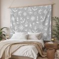 thumbnail image 3 of Nautical Grey Large Tapestry for Bedroom Wall Hanging Tapestry, Retro Sailing Boat Map Anchor Rudder Ceiling Backdrop Tapestries Poster Blanket Wall Decor for Teens Room Living Room Dorm 86" x 104", 3 of 8