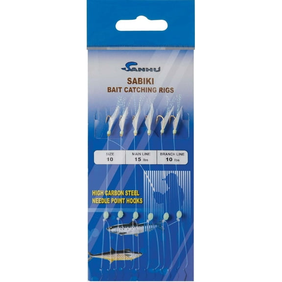 Sanhu Bait Rigs Green Glow #10, 10 packs