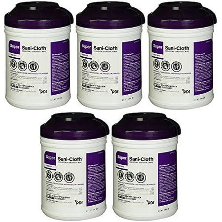 Professional Disposables Surface bUosE Disinfectant Super Sani-Cloth Wipes, 160 Count (5 Pack)