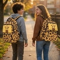 thumbnail image 3 of FKELYI Cartoon Giraffe Print Schoolbag for Kids Backpack with Multi-Pockets for Elementary Student 17 Inch School Bookbag for Boys Casual Daypack Spacious Rucksack Travel Bag, 3 of 7