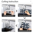 thumbnail image 5 of Yayeee Faucet Mat for Kitchen Sink 30" Diatomite Long Splash Guard Pad, Rocket Pattern, 5 of 7