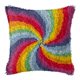 thumbnail image 1 of DIY tch Hook Throw Cover Alfombra Alfombra Crochet Costura iris Zulema Funda de cojín Latch Hook, 1 of 8