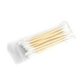 thumbnail image 4 of 10/100pc Bamboo Cotton Swabs Double-head Wood Sticks Disposable Swab Cotton^new L2N7, 4 of 7