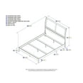 thumbnail image 3 of Portland Queen Solid Wood Foundation Bed in Espresso, 3 of 3