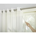 thumbnail image 2 of No. 918 Emily Extra-Wide Sheer Voile Sliding Door Patio Curtain Panel, 100"x84", Ivory, 2 of 6
