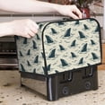 thumbnail image 2 of Toaster Covers 2 Slice, Cartoon Wavy Shark Fin Waterproof Bread Machine Cover Fits for Standard 2 Slice Toasters, Home Decor Toaster Protection with Hanging Rope, 2 of 7