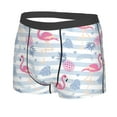 thumbnail image 2 of Naloa Flamingo and Pineapple Print Mens Underwear - Boxers for Men, Classic Briefs for Men, 2 of 9