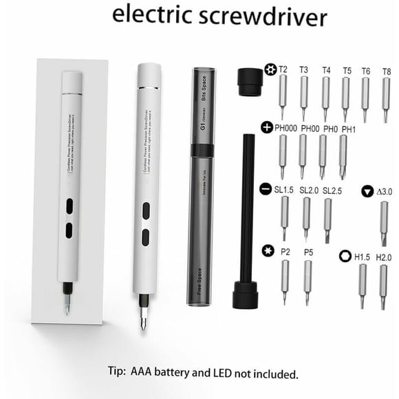 Portable Electric Power Screwdriver Cordless Magnetic Screwdriver Precision Hand Screwdriver Set Bit For Mobile Phone Laptop Small Appliances Repair Tools Set