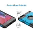 thumbnail image 4 of JETech Étui pour iPhone 8 et iPhone 7, Housse de Protection à Double Couche avec Absorption des Chocs, Bleu, 4 of 6