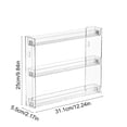 thumbnail image 4 of Sentmoon Shower Organizer Hanging Shower Shelf Wall Mounted Display Shelf No Drill Storage Rack Acrylic Cosmetic Organizer Home Organizing Shelf, 4 of 7