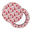 thumbnail image 3 of Round Bar Stool Seat Covers, Christmas Gnome Elastic Round Chair Cover Stool Seat Slipcover Bar Stool Cushions Round Pad for 12-14 inch, 3 of 7