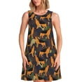 thumbnail image 1 of Lukts Robe Sans Manches Berger Allemand pour Femmes, Robe d'Été à Col Rond avec Poches, Adaptée à la Vie Quotidienne, Plage, Fête, 1 of 7