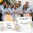 thumbnail image 2 of 50Pcs Advice and Wish Cards for The Mr And Mrs, Flower Wedding Advice Cards for Bridal Shower Games Bridal Shower Decorations$$Home Decor, Kitchen, & Other, 2 of 5