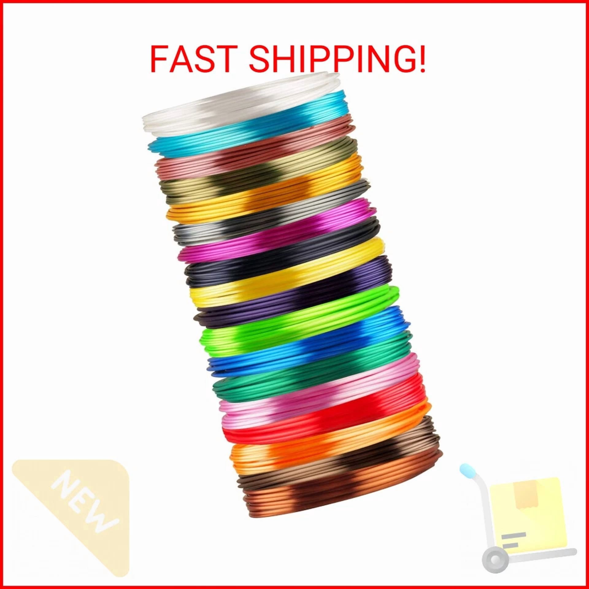 BUTTERFLY- Ttyt3D 18 Popular Shiny Silk Colors Pla 3D Printer Filament Refill Sample Pack，3