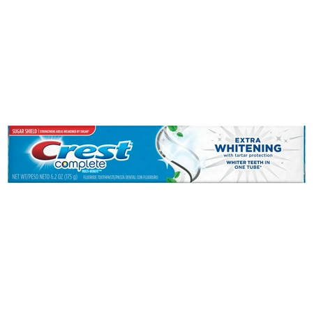 Crest Complete Multi-Benefit Extra Whitening Tartar Protection Clean Mint Flavor Toothpaste (Choose Size)