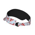 thumbnail image 2 of Honeii Cartoon Lobsters 1 Print Adult Sunscreen Visor Cap, Adjustable Sun Protection Hat,Sun Visor Hats,UV Protection Outdoor Sports Golf Running Sun Caps, 2 of 7