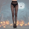 thumbnail image 2 of AWZXDE Halloween Fishnet Tights Pattern Pantyhose for Women Ideal for Halloween Party Cosplay and Gothic Themed Outfit Styling, 2 of 4