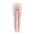 thumbnail image 3 of MOJOGO Women's Warm Leggings Long Solid Base Layers High Waist Johns Stretch Seamless Underwears Pink M, 3 of 5