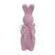 thumbnail image 5 of Escultura de conejito de Pascua flocado, centro de mesa, estatua creativa de conejito Rosa, 5 of 9