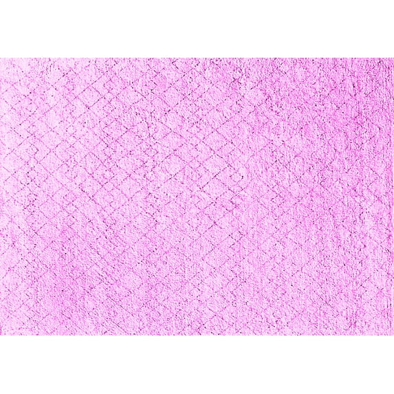 Ahgly Company Indoor Rectangle Solid Pink Modern Area Rugs, 8' x 12'