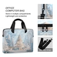 thumbnail image 4 of 16" Laptop Briefcase for Work Travel Laptop Shoulder Bag Carrying Handbag Laptop Case Christmas Tree in The Snow, 4 of 8